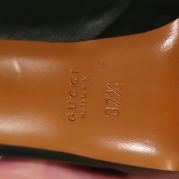 Gucci leather round toe heels 37 1/2 - Picture 10 of 10